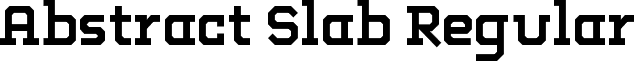 Abstract Slab Regular font - abstract_slab.ttf