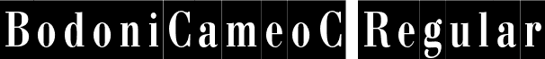 BodoniCameoC Regular font - BodoniCameoC.otf