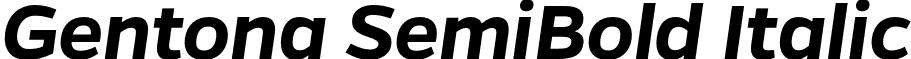Gentona SemiBold Italic font - Gentona Semi Bold Italic.otf