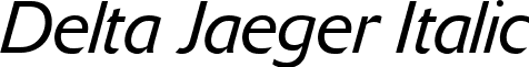 Delta Jaeger Italic font - Delta Jaeger Light Italic.ttf