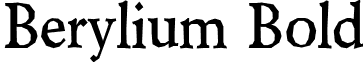 Berylium Bold font - berylium bd.ttf