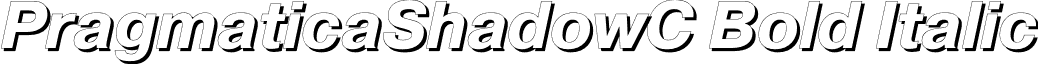 PragmaticaShadowC Bold Italic font - PragmaticaShadowC-BdItalic.otf