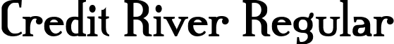 Credit River Regular font - CREDITRI.TTF