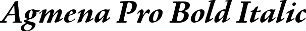 Agmena Pro Bold Italic font - Agmena Pro Bold Italic.ttf