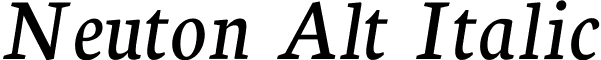 Neuton Alt Italic font - NeutonAlt-Italic.ttf