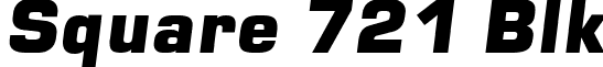 Square 721 Blk font - square 721 blk-italic.ttf