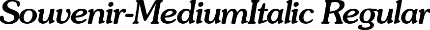 Souvenir-MediumItalic Regular font - suvenni.ttf