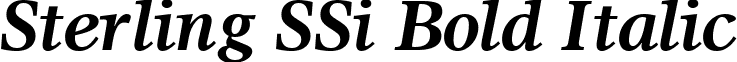 Sterling SSi Bold Italic font - sterling ssi bold italic.ttf