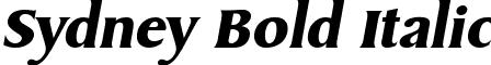Sydney Bold Italic font - sydney bold italic.ttf