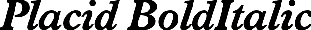 Placid BoldItalic font - placid-bolditalic.ttf