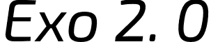 Exo 2. 0 font - Exo2.0-Italic.otf