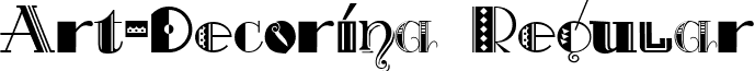 Art-Decorina Regular font - Art-Decorina.ttf