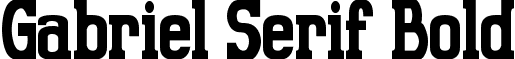 Gabriel Serif Bold font - Gabriel Serif Bold Condensed.ttf