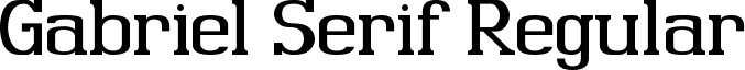 Gabriel Serif Regular font - Gabriel Serif Regular.ttf