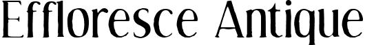 Effloresce Antique font - effloresce antique.ttf