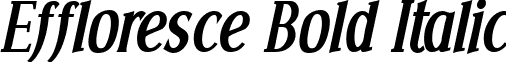 Effloresce Bold Italic font - effloresce_bolditalic.ttf