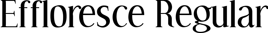 Effloresce Regular font - effloresce_regular.ttf