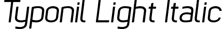 Typonil Light Italic font - Typonil Light Italic.otf