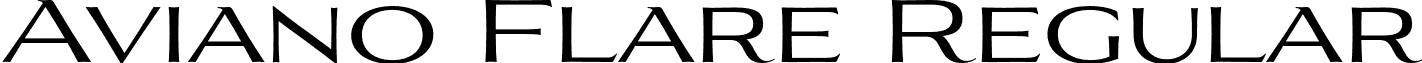 Aviano Flare Regular font - AvianoFlareRegular.otf