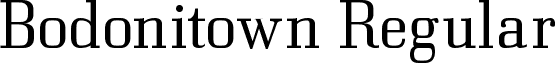 Bodonitown Regular font - Bodonitown.ttf