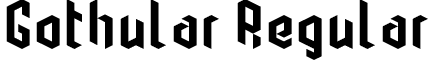 Gothular Regular font - Gothular.otf