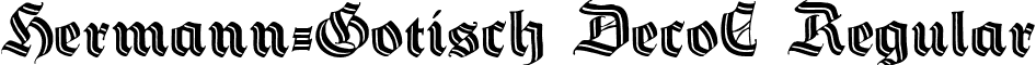 Hermann-Gotisch DecoC Regular font - Hermann-Gotisch DecoC.ttf