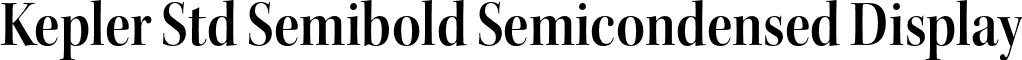 Kepler Std Semibold Semicondensed Display font - KeplerStd-SemiboldScnDisp.otf