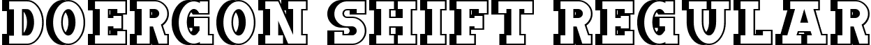 Doergon Shift Regular font - DoergonShift.ttf