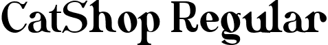 CatShop Regular font - CatShop.ttf