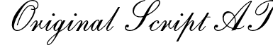 Original Script AT font - Original Script AT.otf