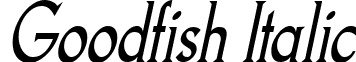 Goodfish Italic font - goodfish it.ttf