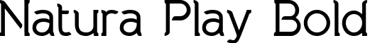 Natura Play Bold font - natura_play_bold.ttf