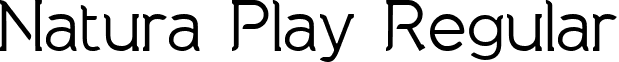 Natura Play Regular font - natura_play_regular.ttf