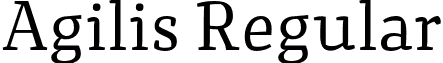 Agilis Regular font - Nootype - Agilis.otf