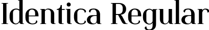 Identica Regular font - Identica-Regular.otf