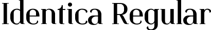 Identica Regular font - Identica-Regular.ttf