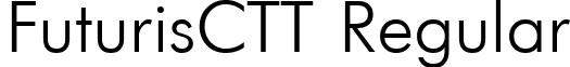 FuturisCTT Regular font - FTX45__C.ttf