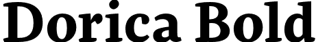 Dorica Bold font - Dorica Bold.otf