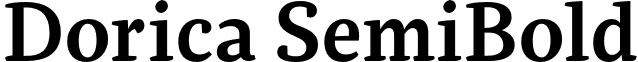 Dorica SemiBold font - Dorica SemiBold.otf