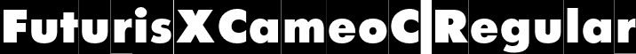 FuturisXCameoC Regular font - FuturisXCameoC.otf