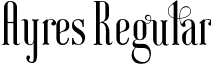 Ayres Regular font - Ayres.otf