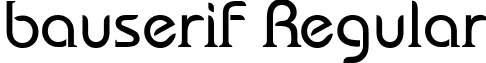 bauserif Regular font - bauserif.ttf