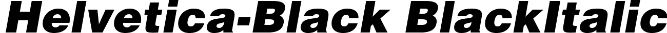 Helvetica-Black BlackItalic font - Helvetica-Black Oblique.ttf