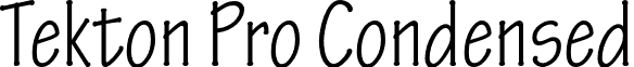 Tekton Pro Condensed font - TektonPro-Cond.otf