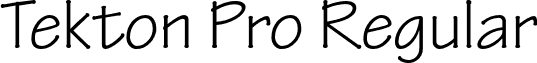 Tekton Pro Regular font - TektonPro-Regular.otf