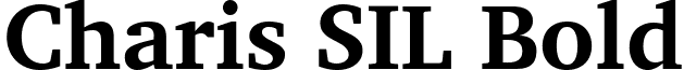 Charis SIL Bold font - Charis SIL Bold.ttf