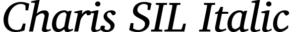 Charis SIL Italic font - CharisSILI.ttf