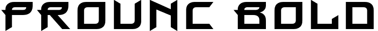 ProunC Bold font - ProunC_B.ttf