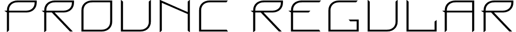 ProunC Regular font - ProunC.ttf