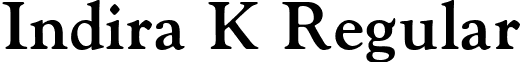 Indira K Regular font - Indira_K.ttf